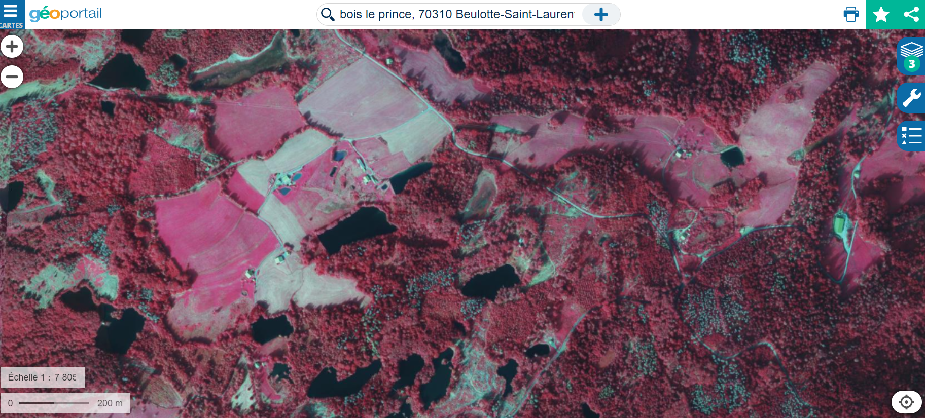 L'infrarouge met en évidence l'eau et l'activité chlorophylienne