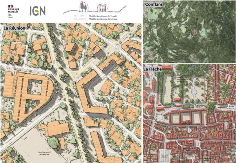 Exemple d'expérimentation de cartes LIDAR HD